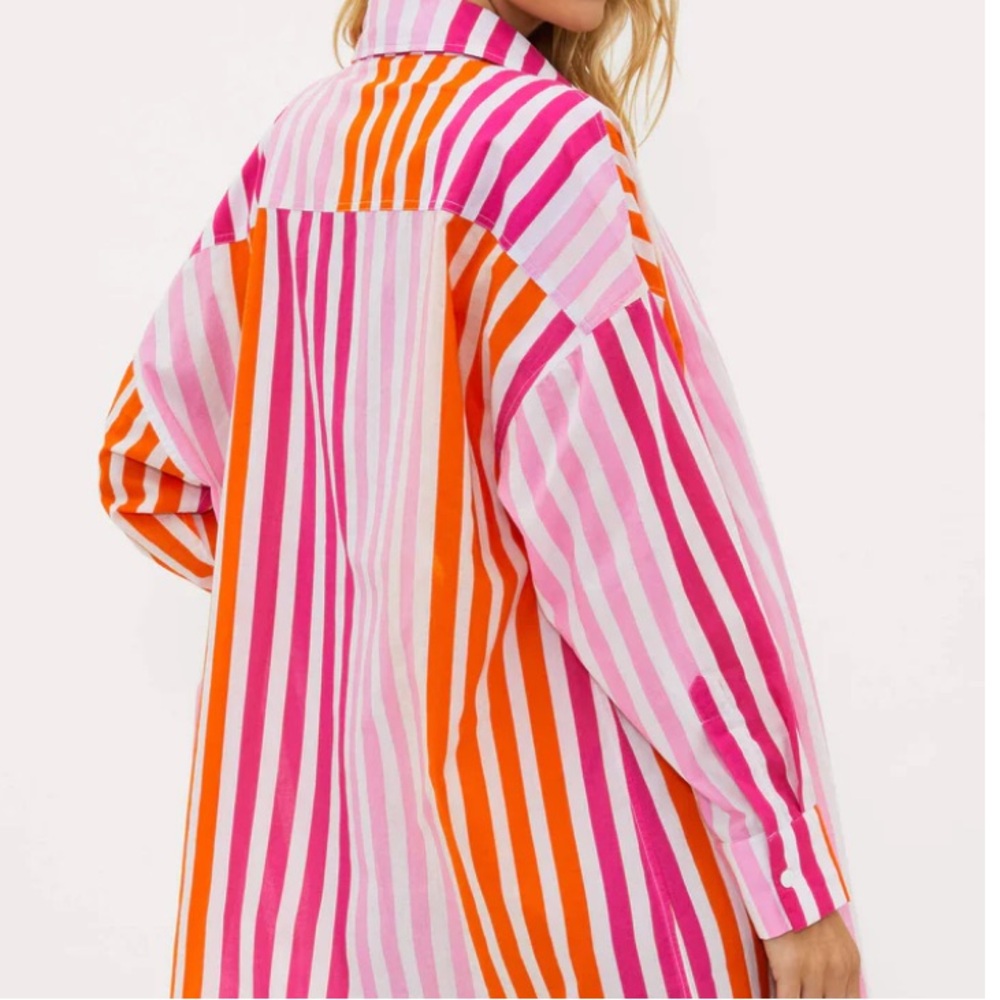 NWT Beach Riot Alexa Top in Sunset Stripes - Picture 2 of 10